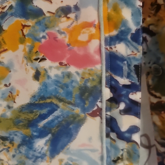 Colorful Abstract Button-Up Blouse - Picture 3 of 4